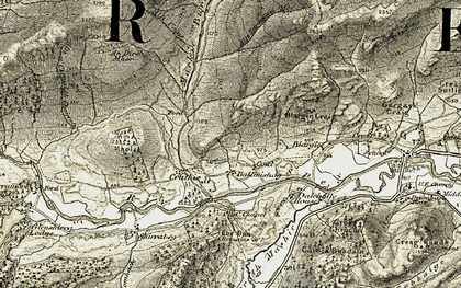 Old map of Achduchil in 1908