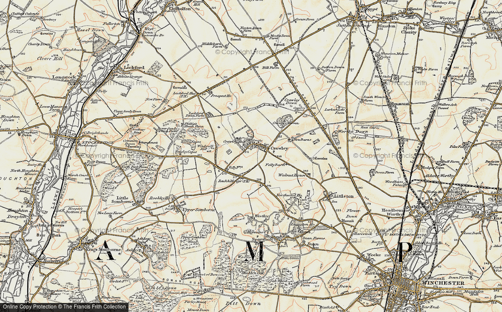 Old Map of Crawley, 1897-1900 in 1897-1900