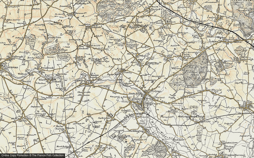 Old Map of Crawley, 1898-1899 in 1898-1899