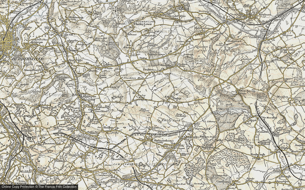 Old Map of Crawshaw, 1903 in 1903
