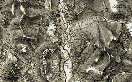 Old map of Broughanreid in 1907-1908