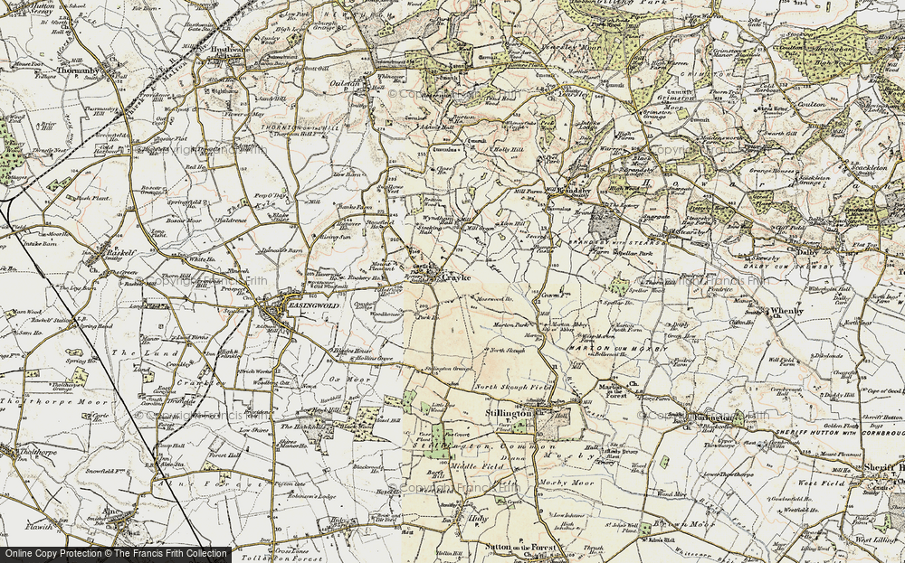 Old Map of Crayke, 1903-1904 in 1903-1904
