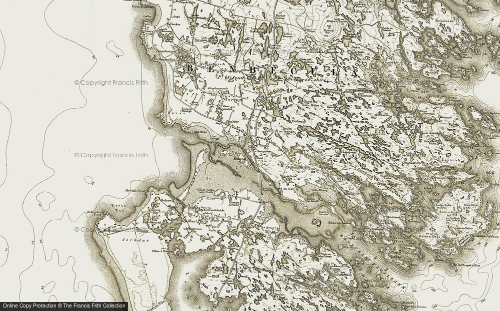 Old Map of Creag Ghoraidh, 1911 in 1911