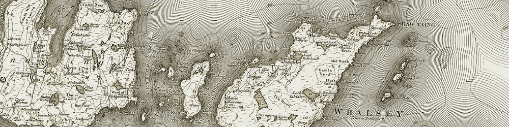 Old map of Creediknowe in 1912