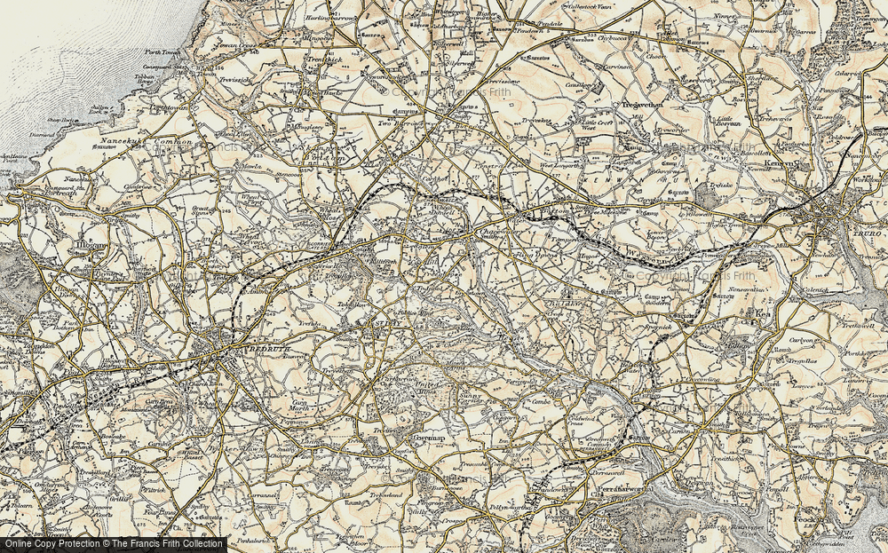 Old Map of Creegbrawse, 1900 in 1900