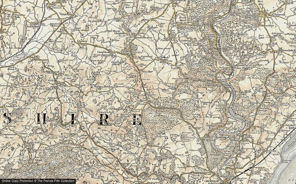 Old Map of Creigau, 1899-1900 in 1899-1900