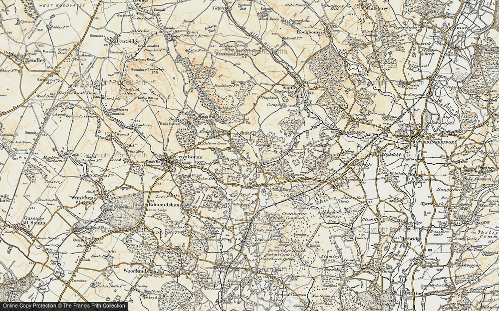 Old Map of Historic Map covering Lopshill in 1897-1909