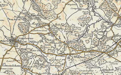 Old map of Crendell in 1897-1909