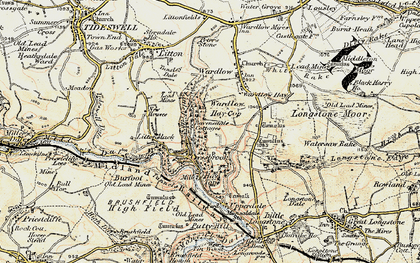 Old map of Cressbrook in 1902-1903