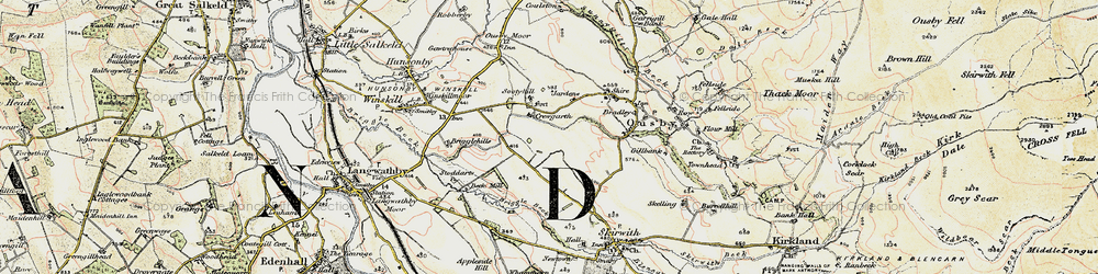 Old map of Crewgarth in 1901-1904