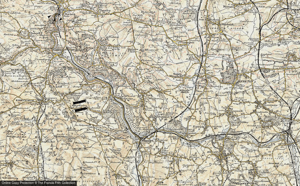 Old Map of Crich, 1902-1903 in 1902-1903