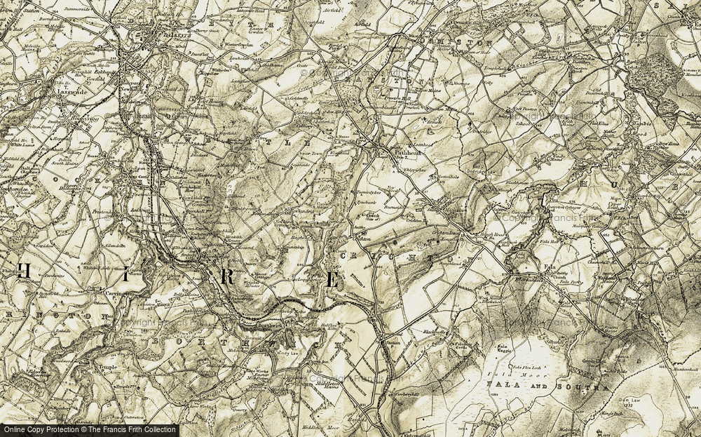 Old Map of Crichton, 1903-1904 in 1903-1904