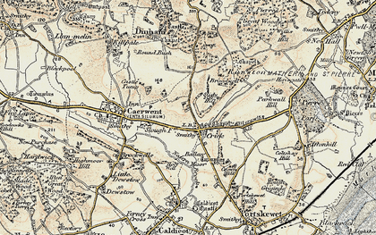 Old map of Crick in 1899-1900