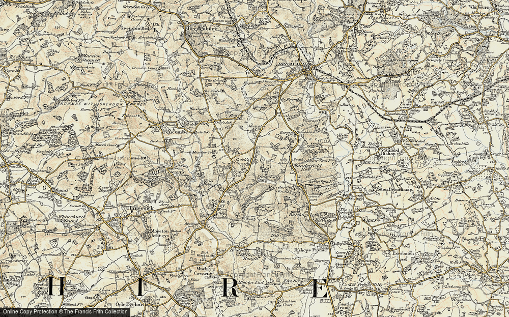 Old Map of Crick's Green, 1899-1901 in 1899-1901