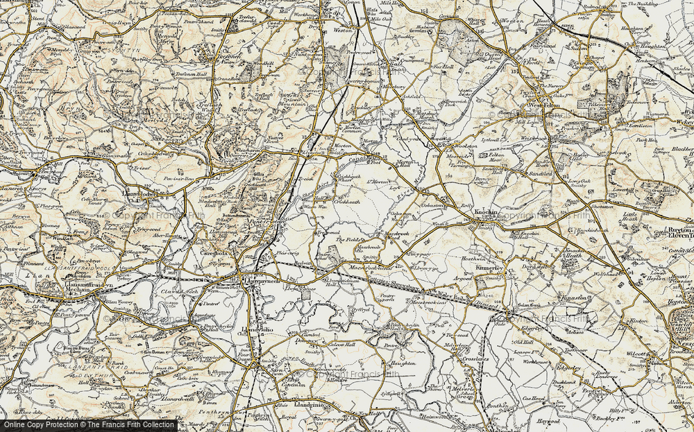 Old Map of Crickheath, 1902 in 1902