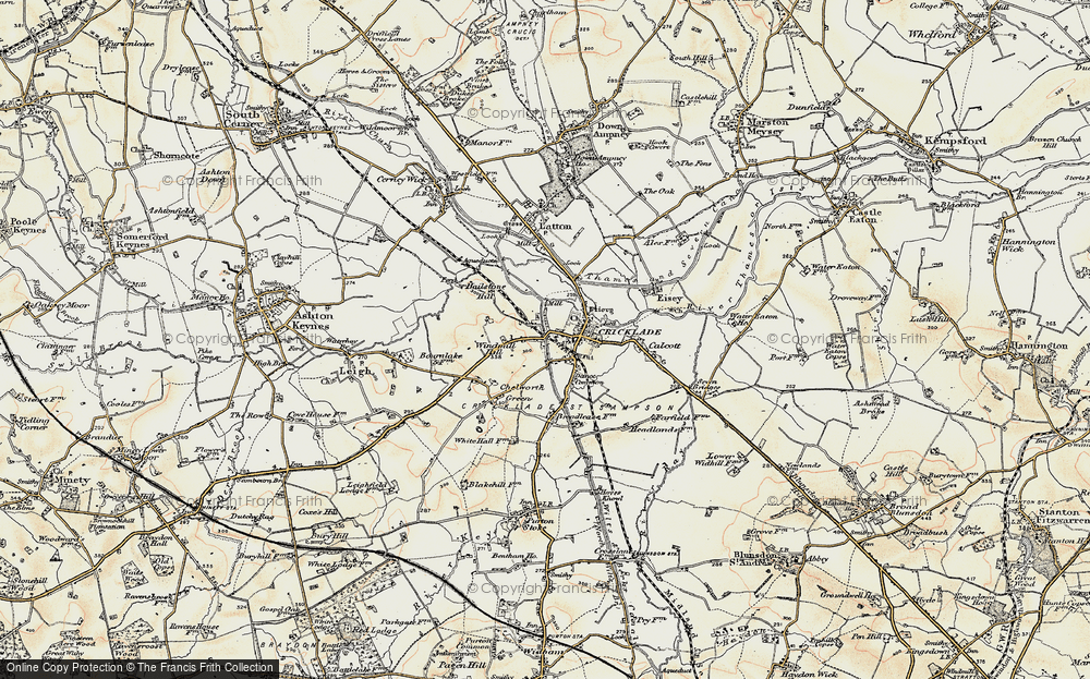 Old Map of Cricklade, 1898-1899 in 1898-1899
