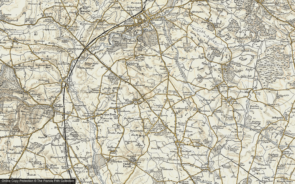 Old Map of Crickmery, 1902 in 1902