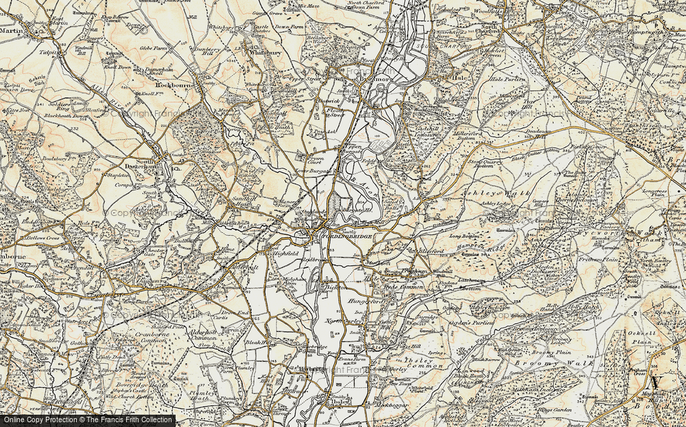 Old Map of Criddlestyle, 1897-1909 in 1897-1909
