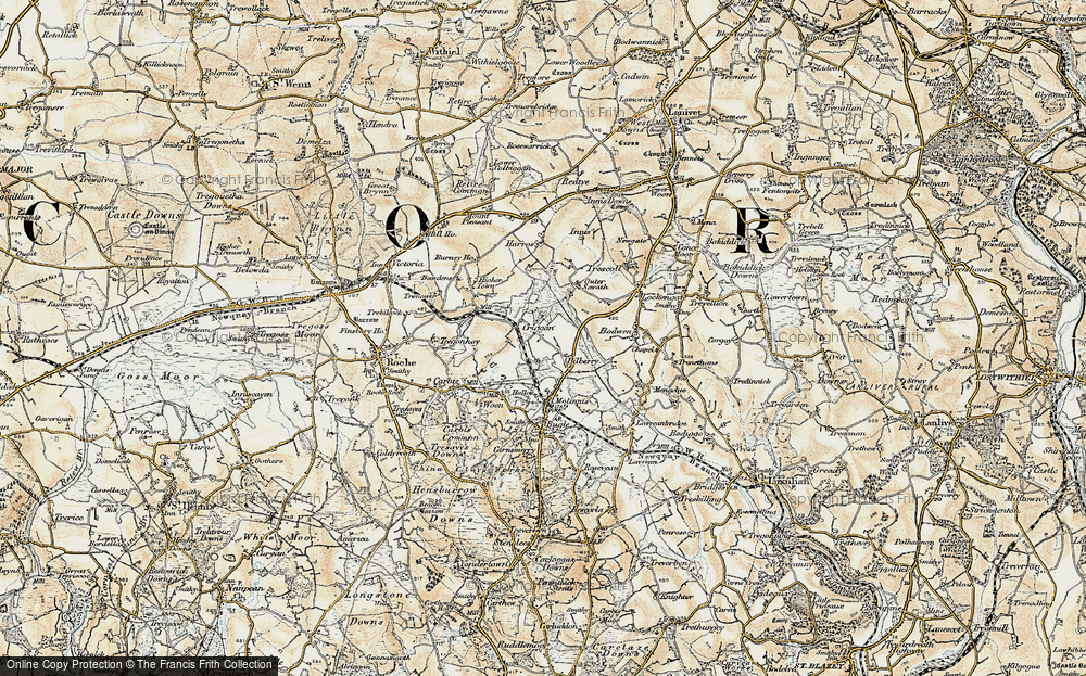 Old Map of Criggan, 1900 in 1900