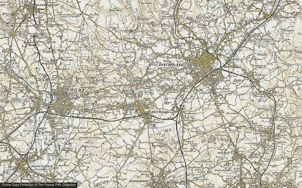 Old Map of Crimble, 1903 in 1903
