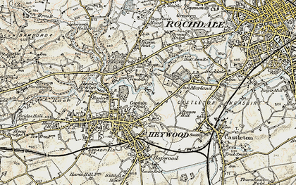 Old map of Crimble in 1903