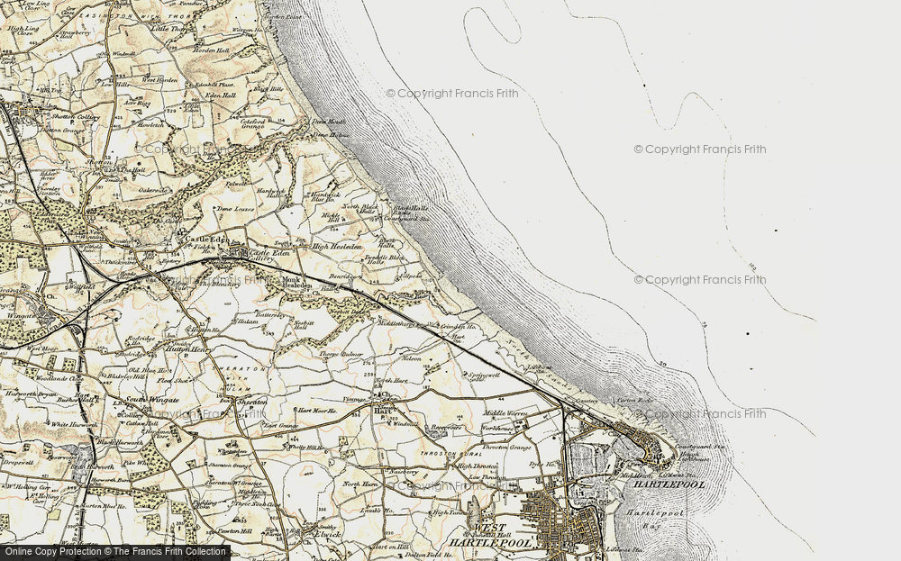 Old Map of Crimdon Park, 1901-1904 in 1901-1904