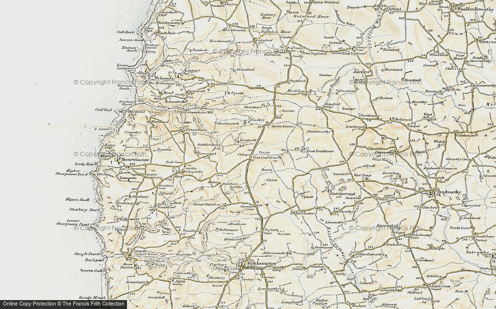 Old Map of Crimp, 1900 in 1900