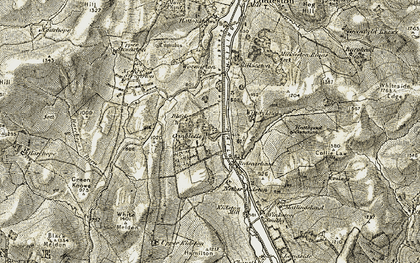 Old map of Cringletie in 1903-1904