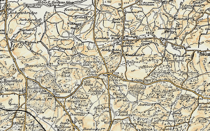 Old map of Cripp's Corner in 1898