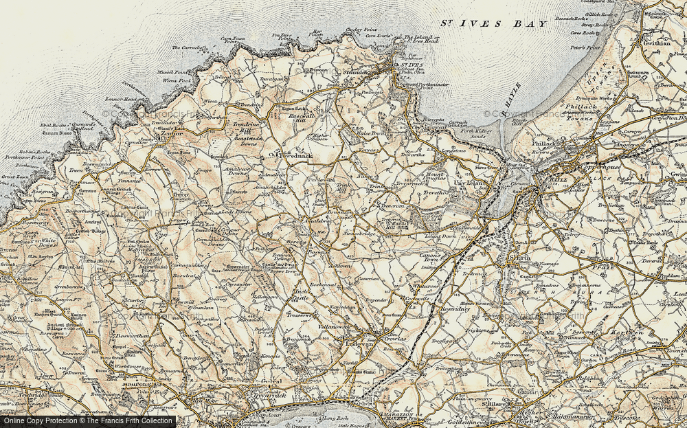 Old Map of Cripplesease, 1900 in 1900