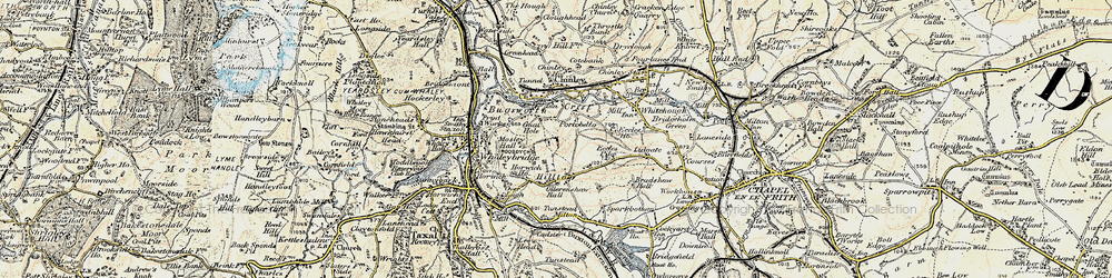 Old map of Crist in 1902-1903