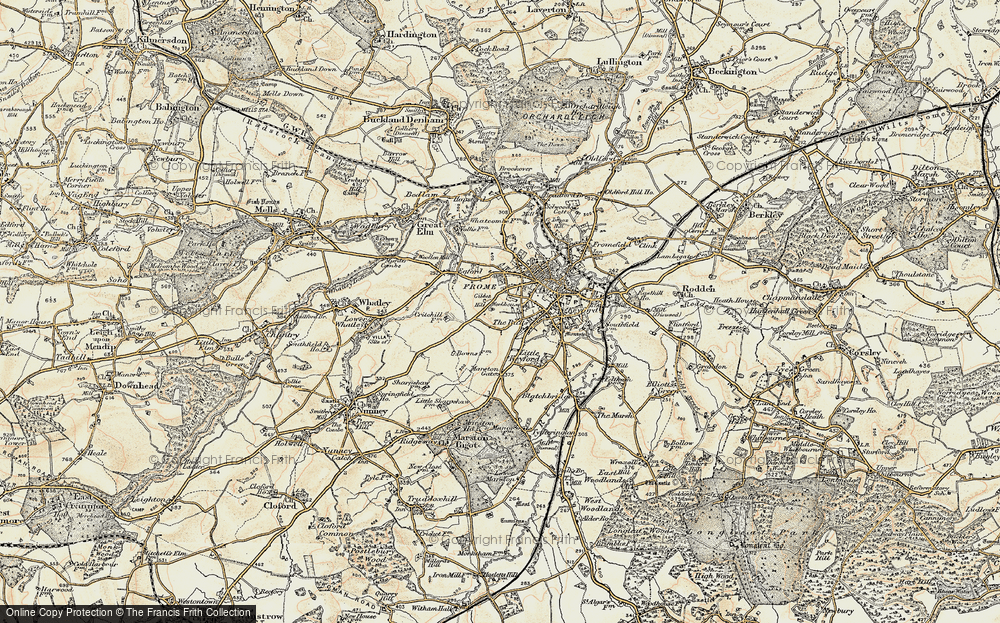 Old Map of Critchill, 1898-1899 in 1898-1899