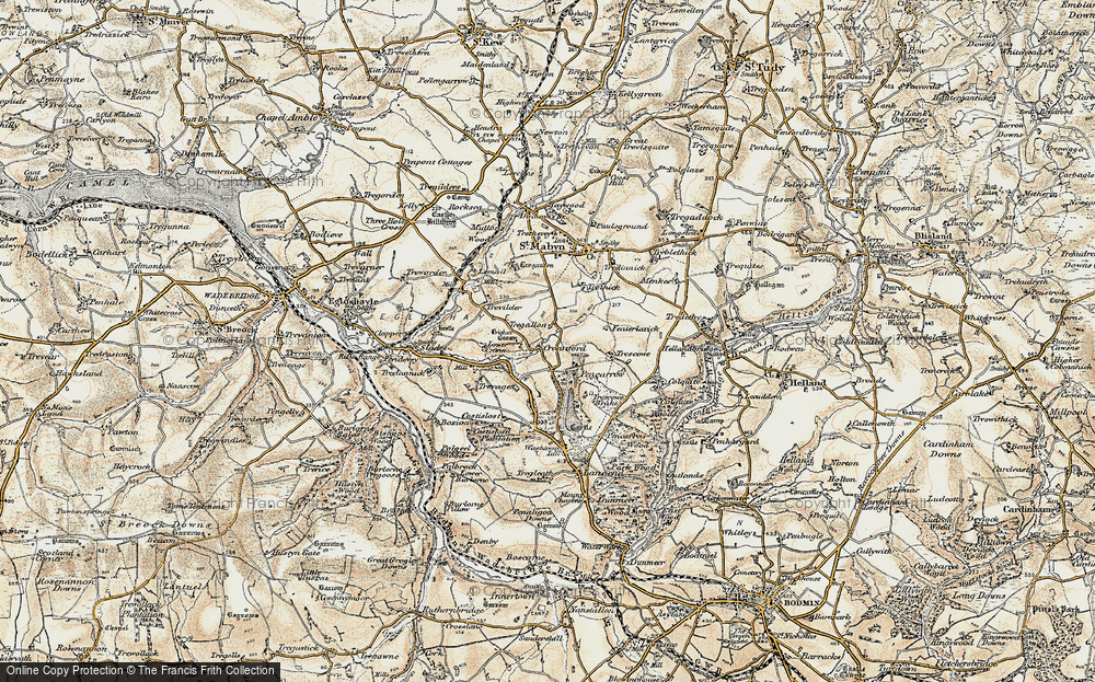 Old Map of Croanford, 1900 in 1900