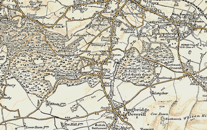 Old map of Crockerton Green in 1897-1899