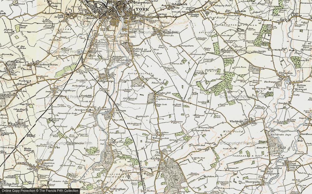 Old Map of Historic Map covering Armstrong Ho in 1903