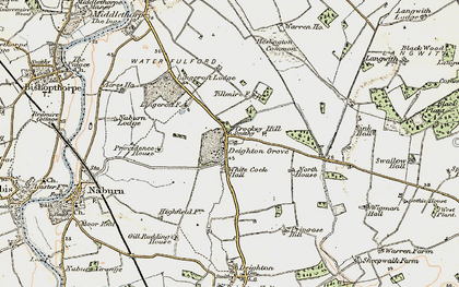 Old map of Wheldrake Wood in 1903