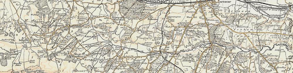 Old map of Crockham Heath in 1897-1900