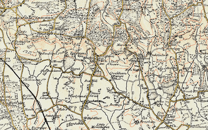 Old map of Crockham Hill in 1898-1902