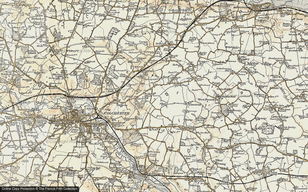 Old Map of Crockleford Heath, 1898-1899 in 1898-1899