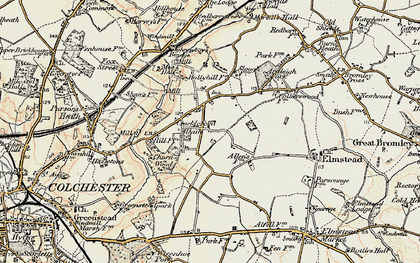Old map of Crockleford Heath in 1898-1899
