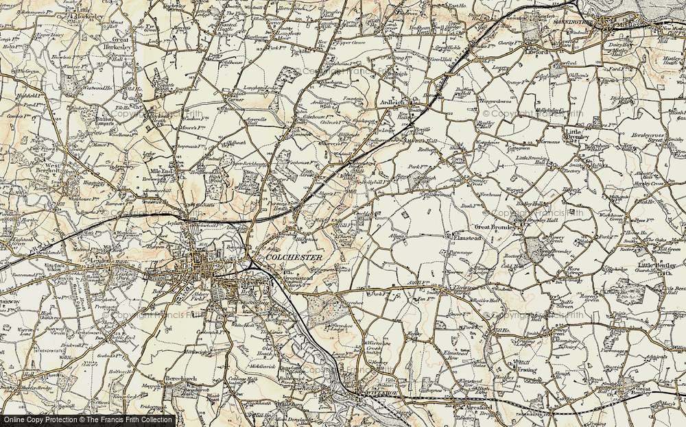 Old Map of Crockleford Hill, 1898-1899 in 1898-1899