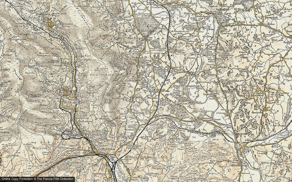 Old Map of Croes y pant, 1899-1900 in 1899-1900