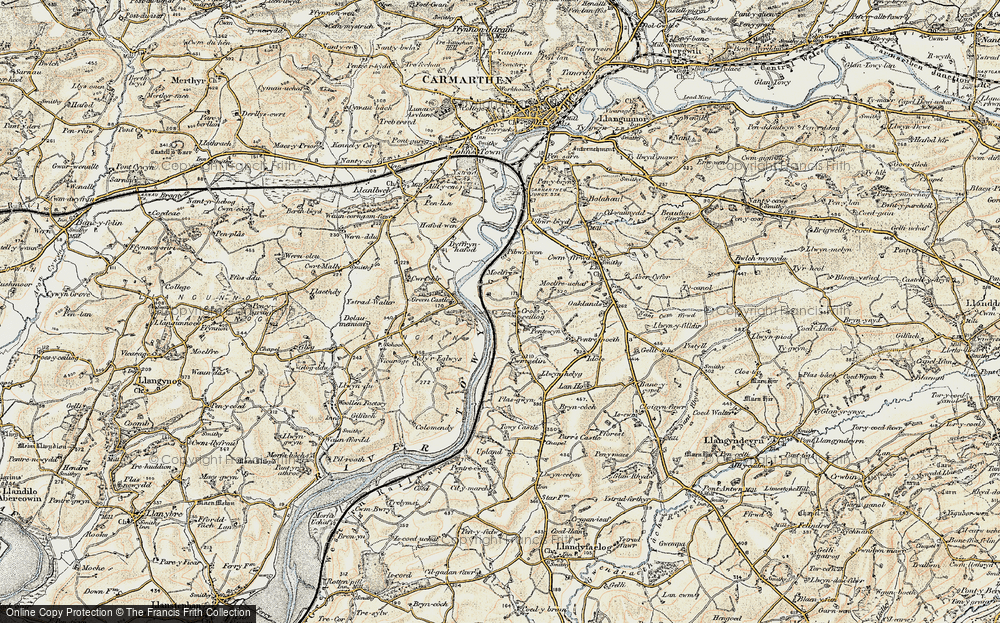 Old Map of Croesyceiliog, 1901 in 1901
