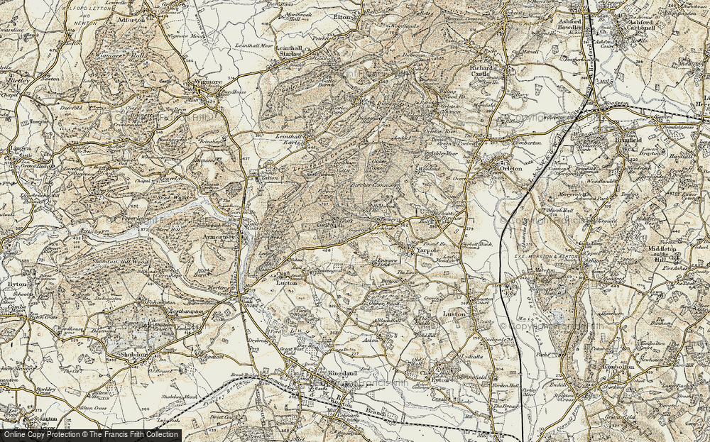 Old Map of Croft, 1900-1903 in 1900-1903