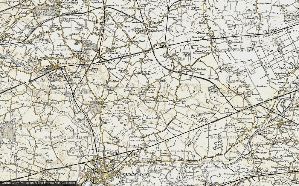 Old Map of Croft, 1903 in 1903