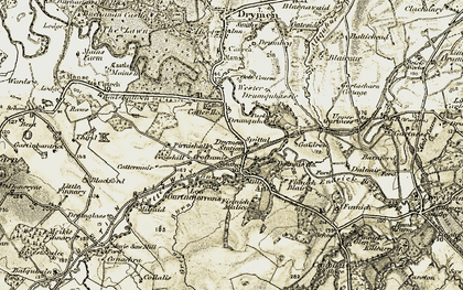 Old map of Croftamie in 1905-1907
