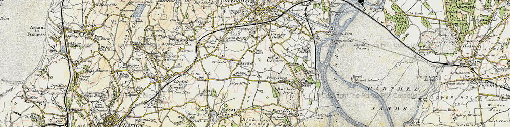 Old map of Croftlands in 1903-1904