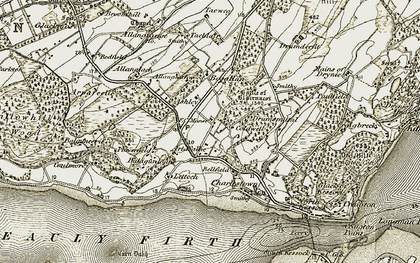 Old map of Croftnacriech in 1911-1912