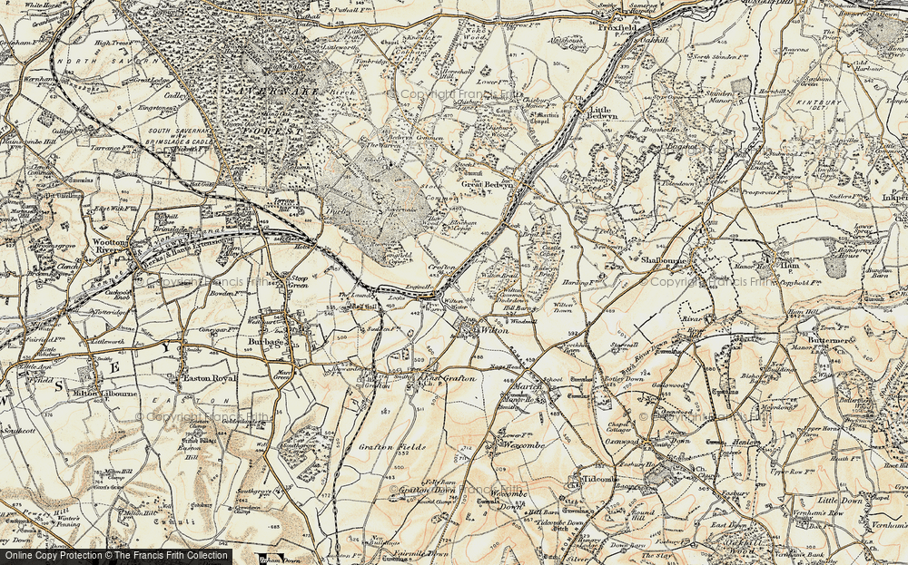 Old Map of Historic Map covering Bloxham Lodge in 1897-1899