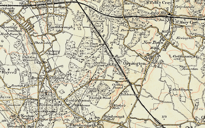 Old map of Crofton in 1897-1902